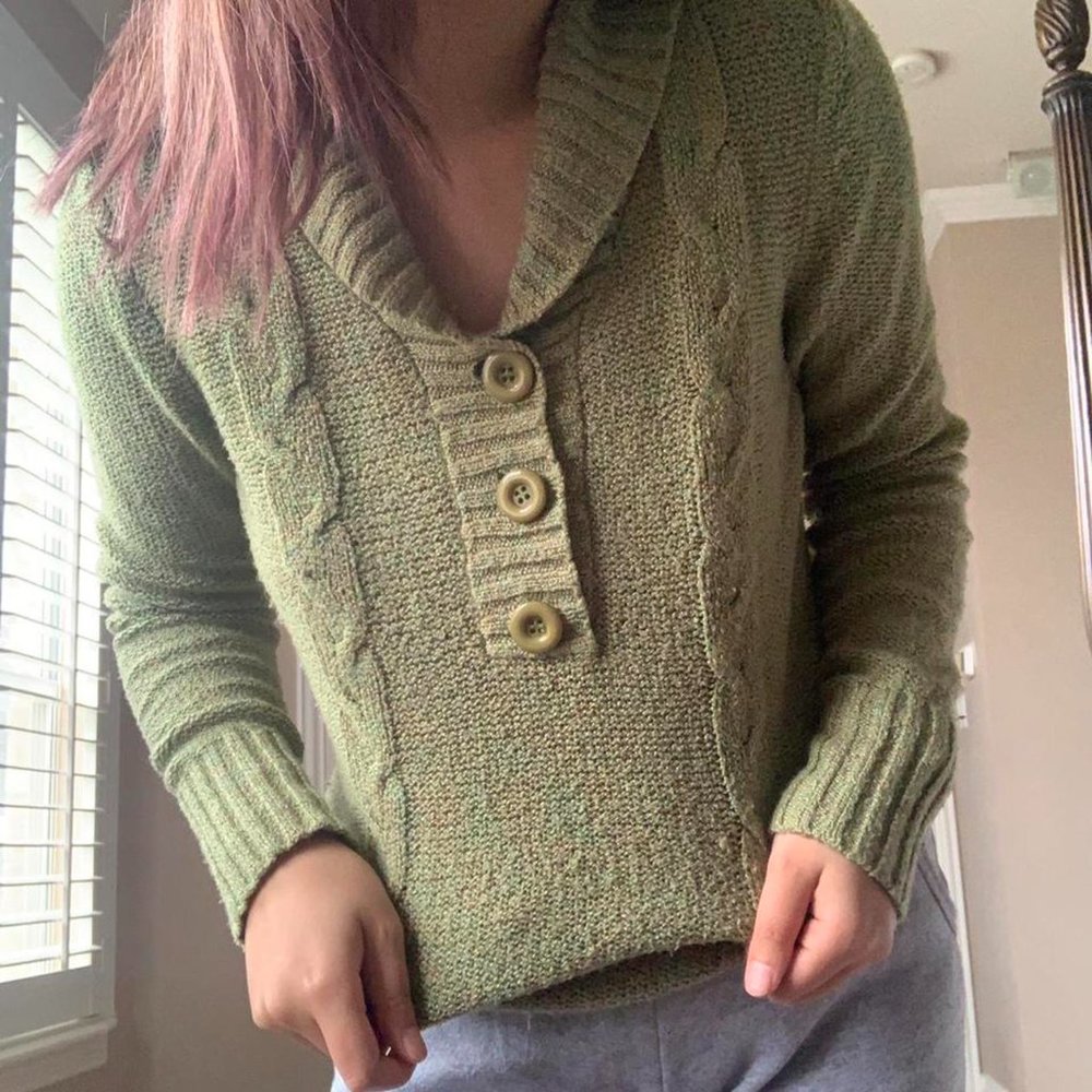 Dressbarn Green Sweater